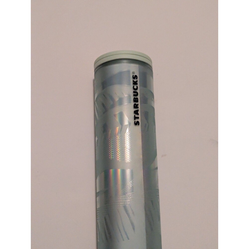 Starbucks Mint Green Leaf 2021 Winter Series Vacuum Insulated 16oz Tumbler Cup